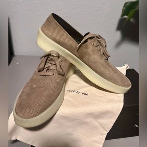 FEAR OF GOD Perforated Suede Low toP Sneaker Sz 44